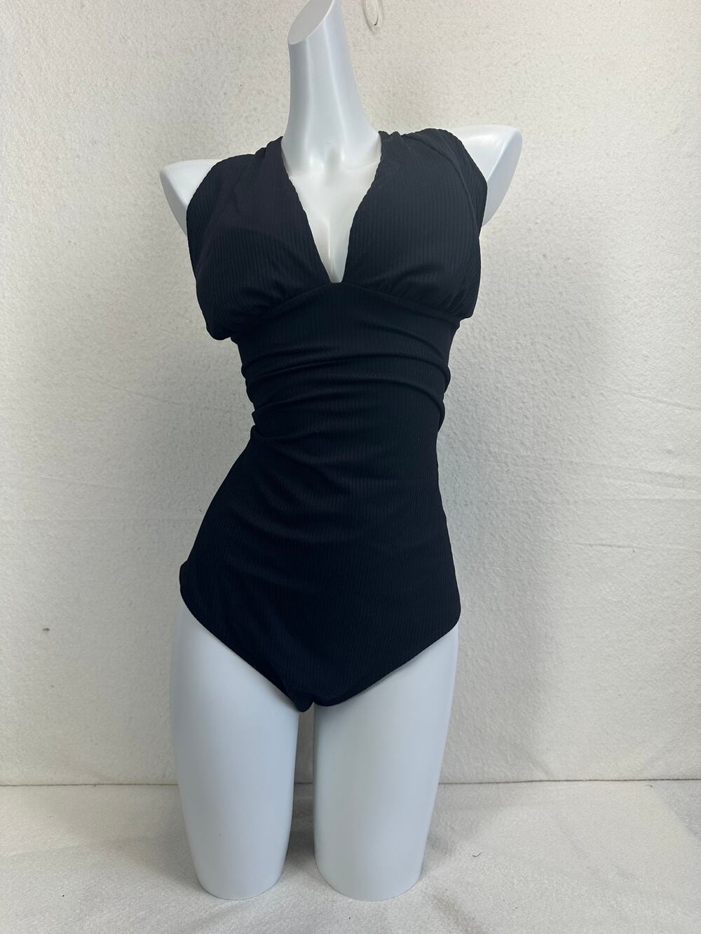 Andie Mykonos Long Torso One Piece Ribbed SZ 2XT NWOT Classic Simple Tailored